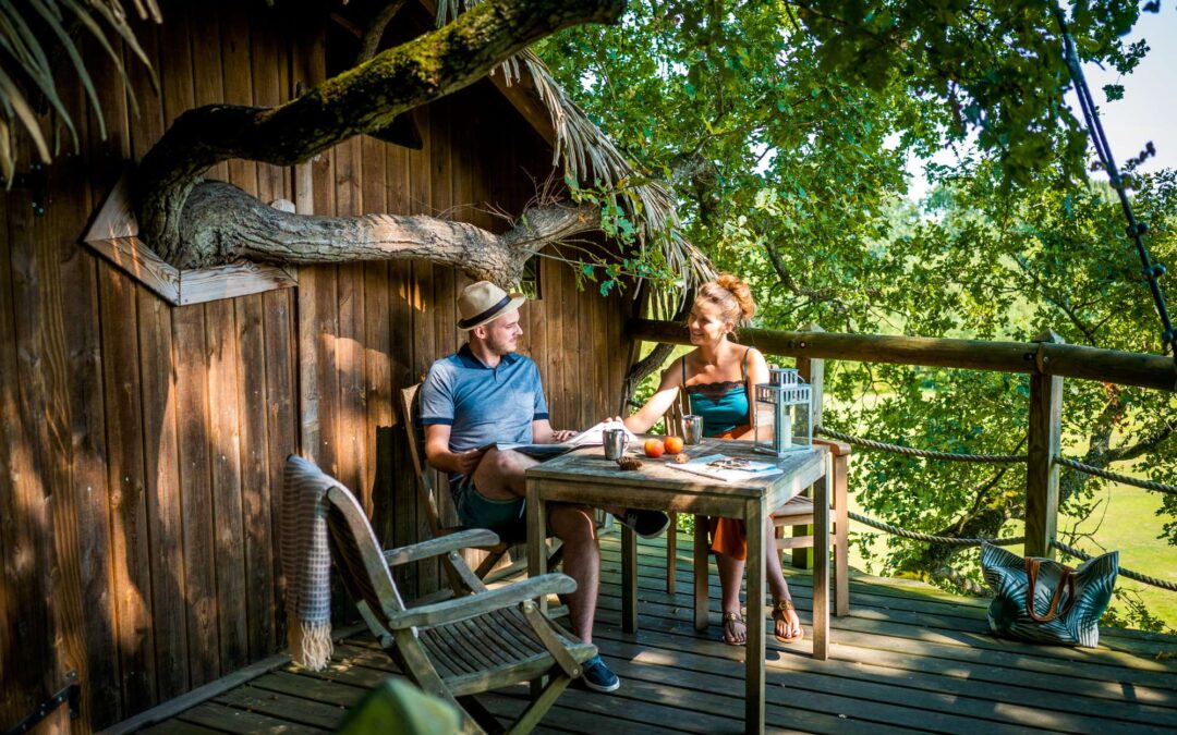 Cabane dans les arbres - Domaine des Ormes